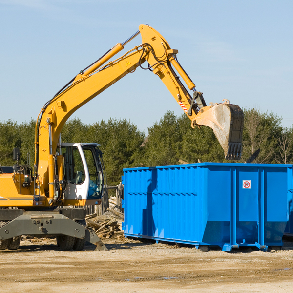 are there any restrictions on where a residential dumpster can be placed in Arcadia